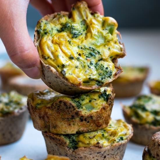 Vegan Broccoli Tofu Quiche