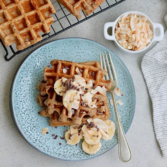 Vegan Banana Waffles