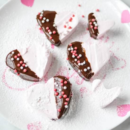 Homemade Heart Marshmallows