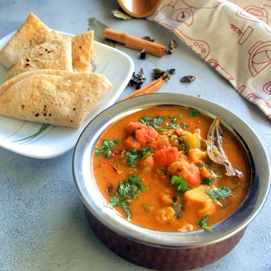 Hotel Style Veg Korma