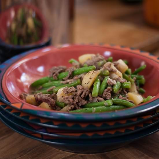 Savory Mince and Green Beans