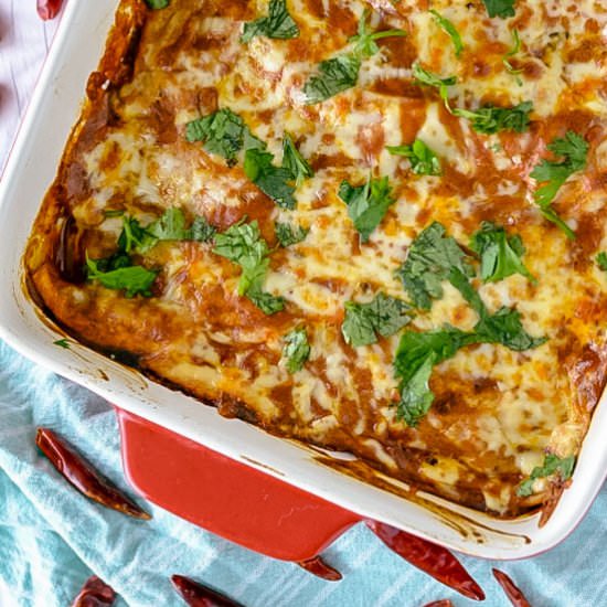Veggie Black Bean Enchiladas