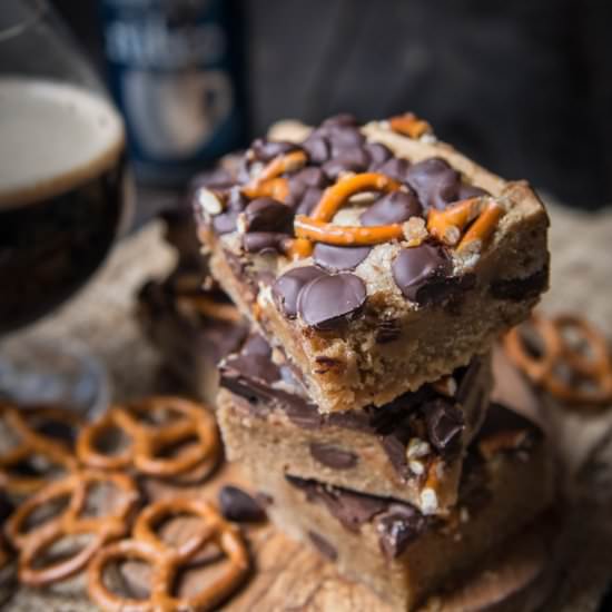 Chocolate Stout Peanut Butter bars