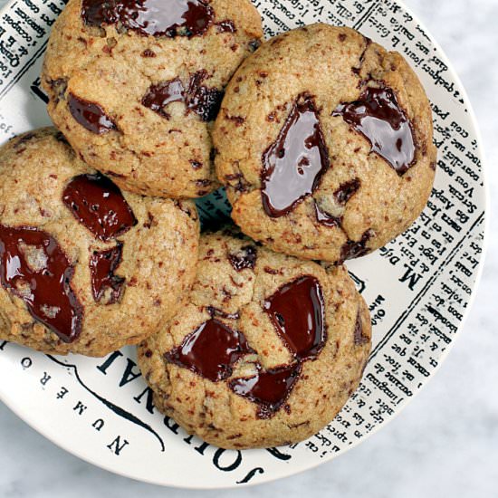 Vegan Chocolate Chunk Cookies