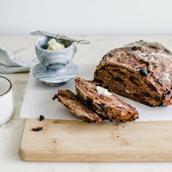 Chocolate Rye Boule