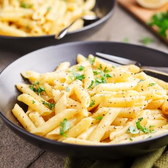 One Pot Pasta & Lemon Garlic Butter