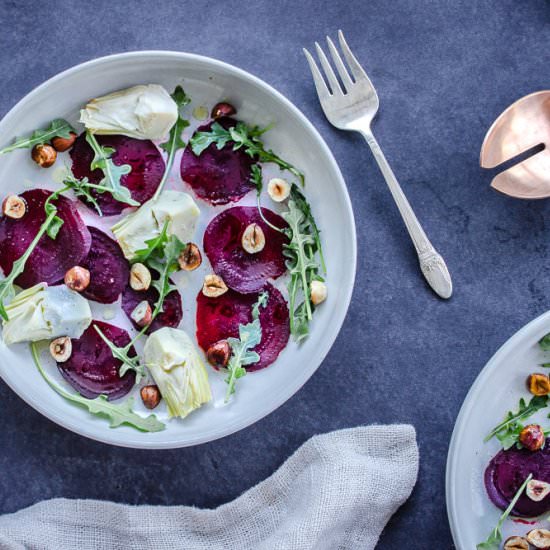 Winter Beet & Artichoke Salad
