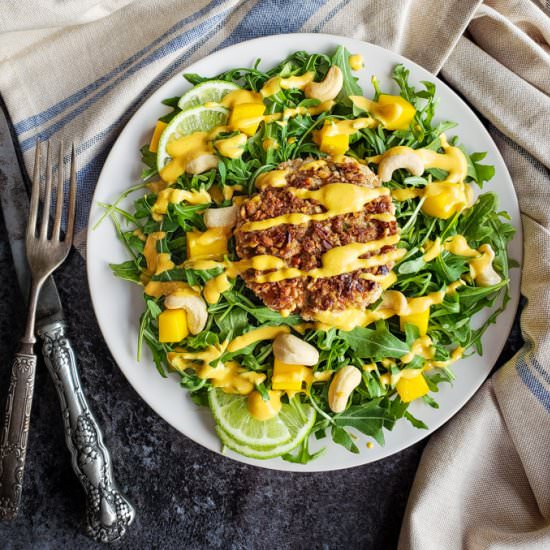 Crab Cakes with Mango Cashew Sauce