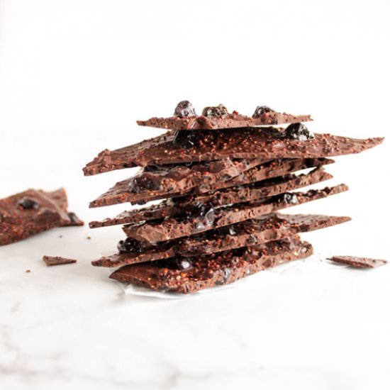 Quinoa Crunch Chocolate Bark
