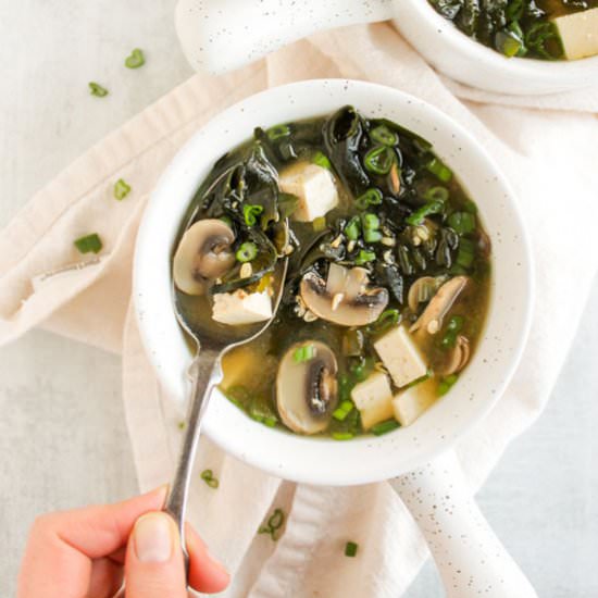 Nourishing Miso Soup with Mushrooms