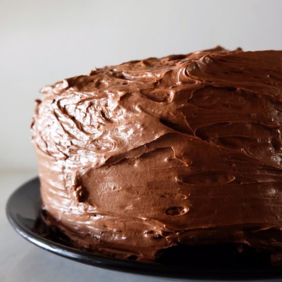 Chocolate Cake with Fudge Frosting