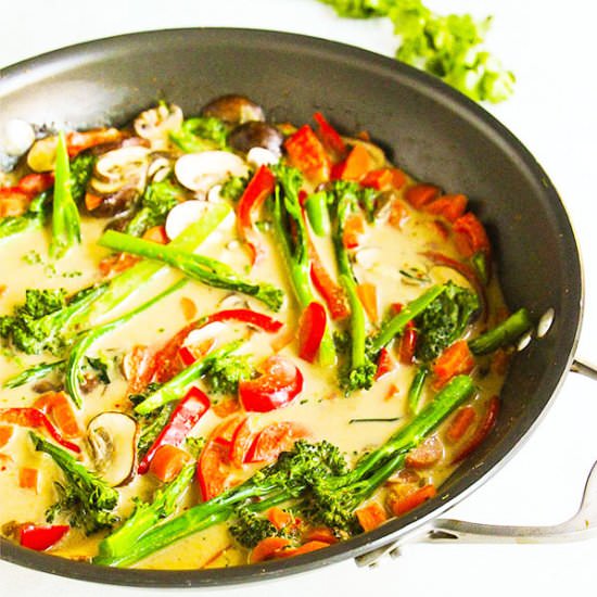 veggie Thai red curry