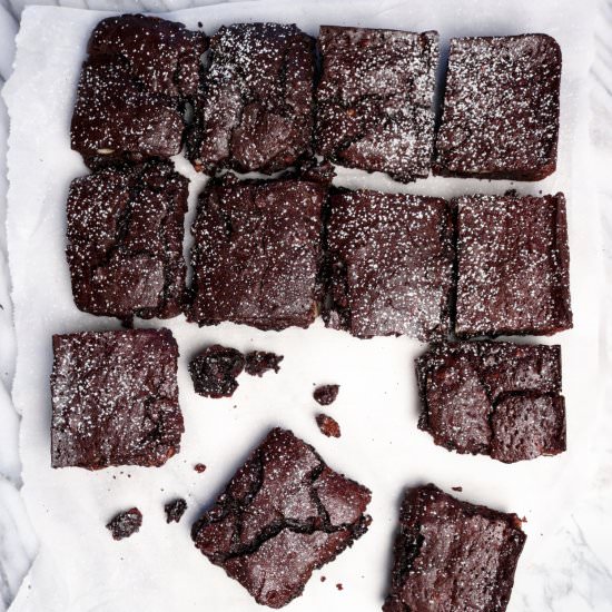 The Best Dark Chocolate Brownies