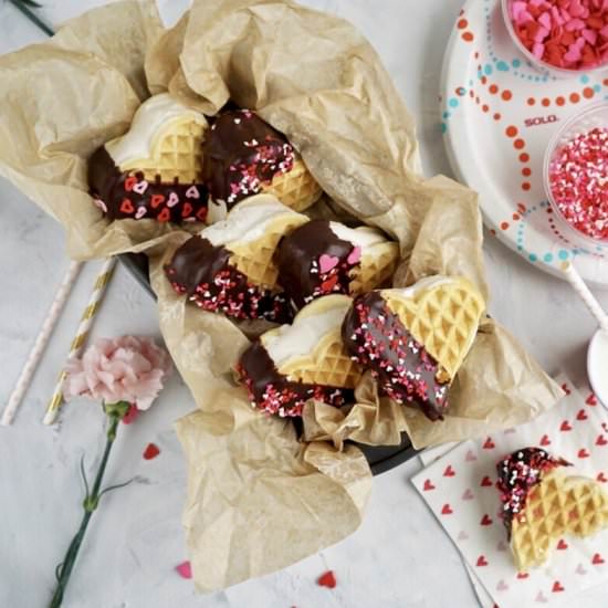Waffle Ice Cream Sandwiches