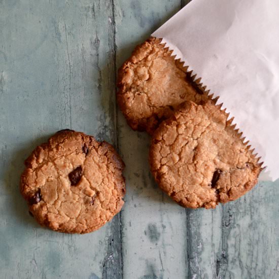Peanut Butter Choc Chip Cookies