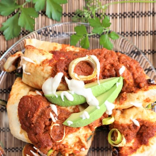 Butternut Black Bean Enchilada