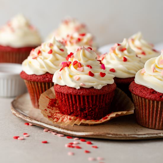 One-Bowl Red Velvet Cupcakes