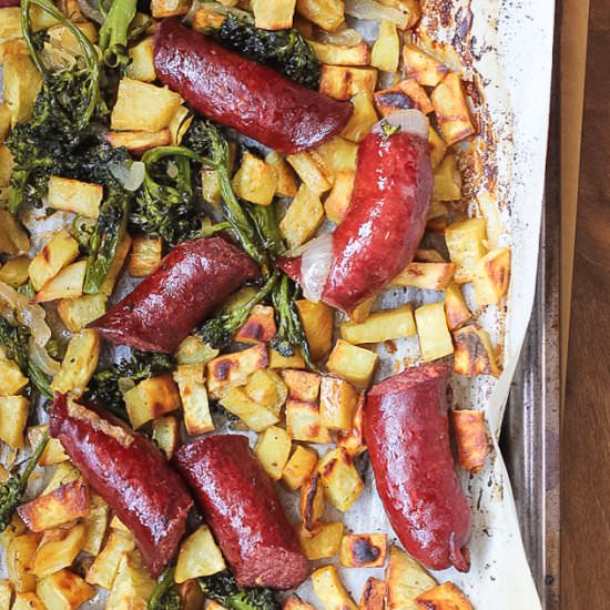 Sheet Pan Sausage Dinner
