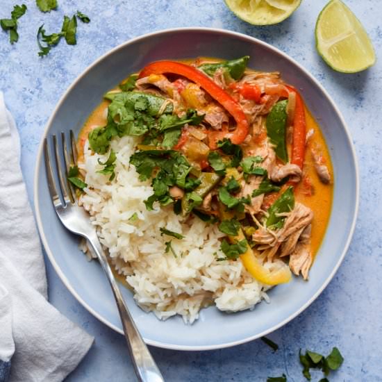 Slow Cooker Thai Red Chicken Curry