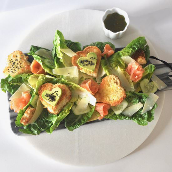 Smoked Salmon Caesar Salad