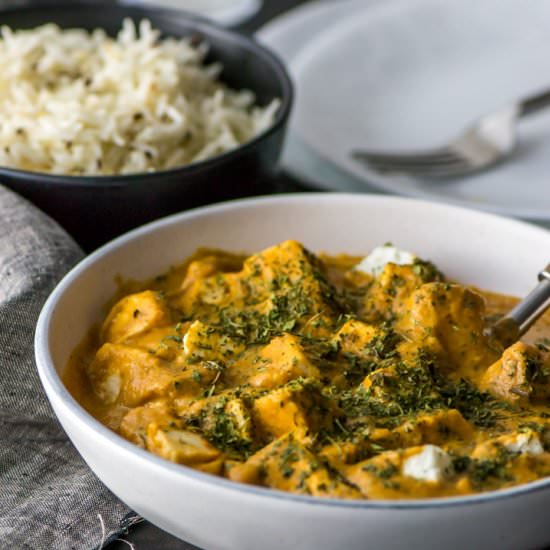 Restaurant Style Paneer Makhani
