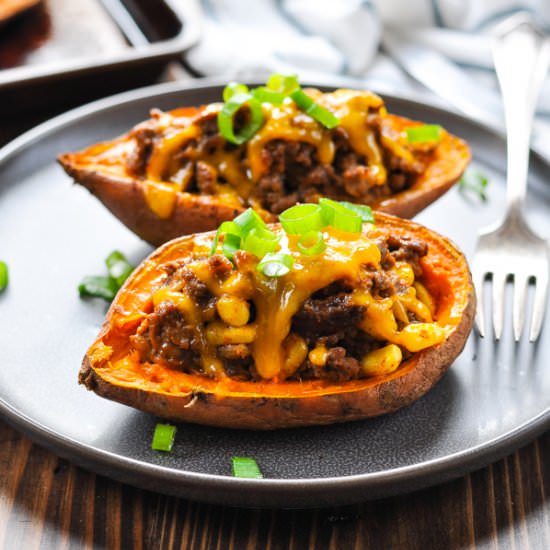 Taco Stuffed Potatoes