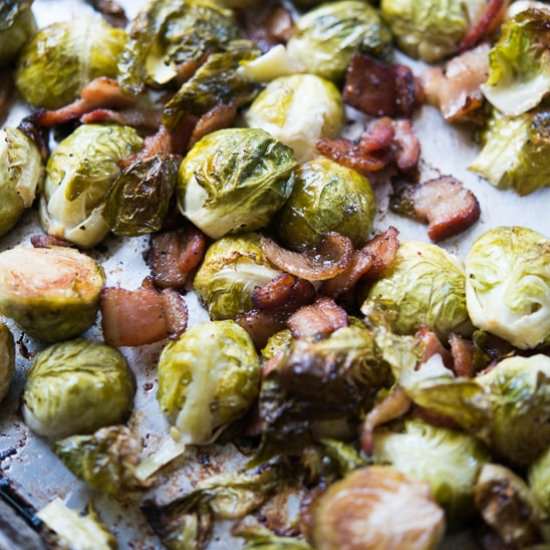 sheet pan roasted brussels sprouts