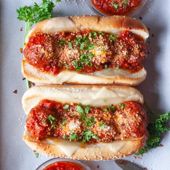 Slow Cooker Meatball Subs