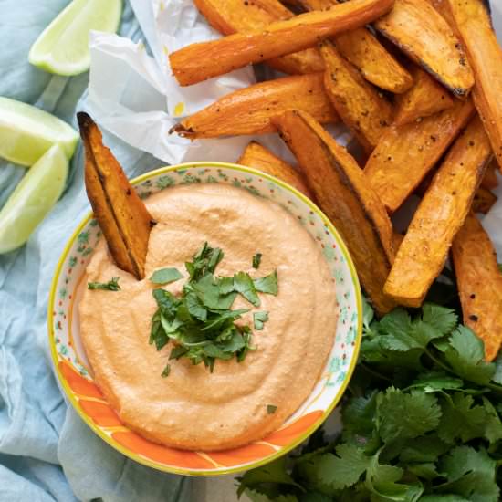 Sweet Potato Wedges and Dip