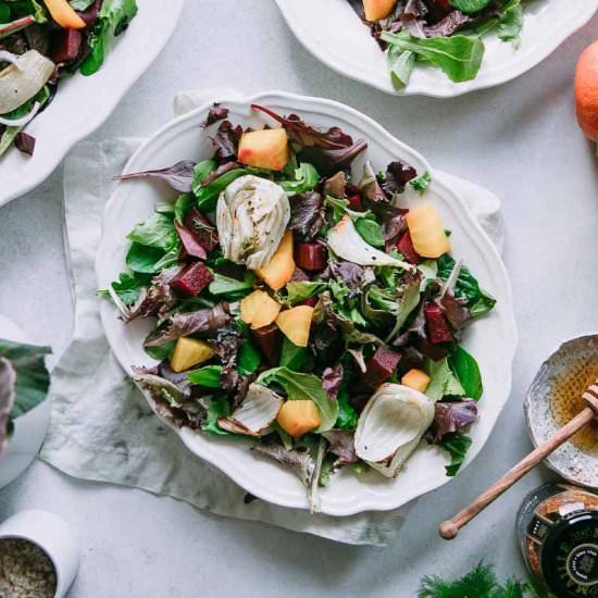 Roasted Fennel Beet Salad