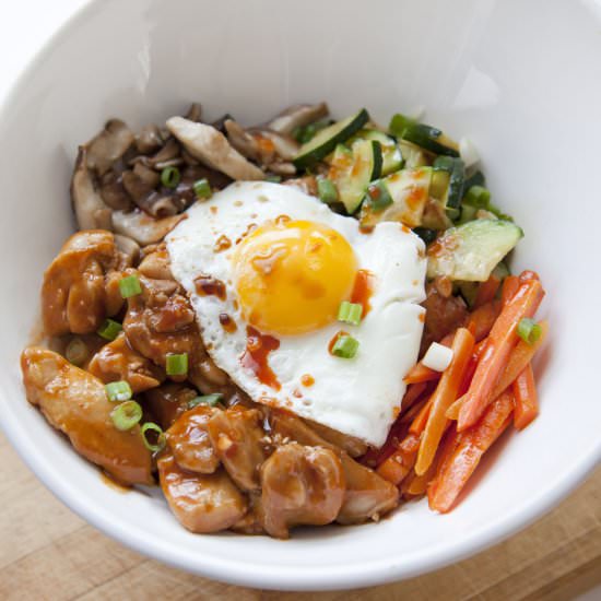 Spicy Chicken Bibimbap