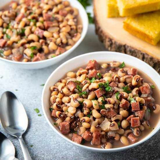 instant pot black-eyed peas and ham