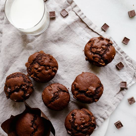 Double Chocolate Muffins