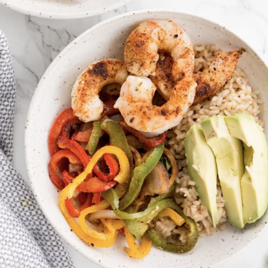 Sheet Pan Shrimp Fajitas