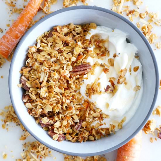 Parsnip Carrot Cake Granola