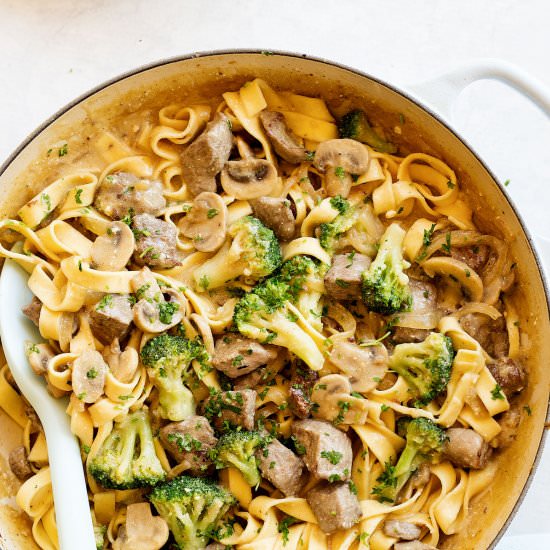 Beef & Broccoli Stroganoff
