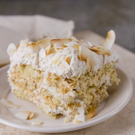 Toasted Coconut Ice Box Cake