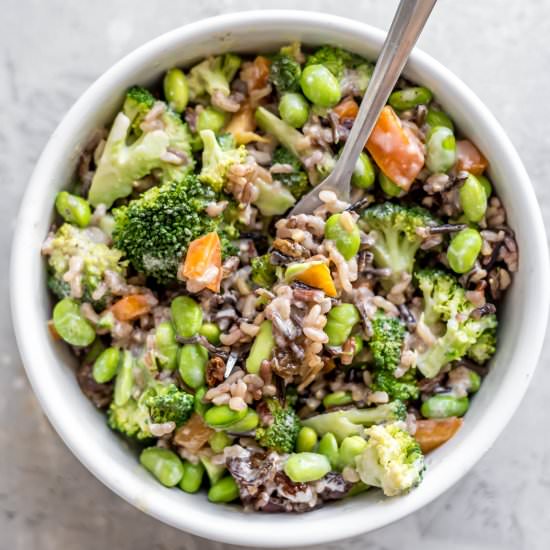 Wild Rice Edamame Salad