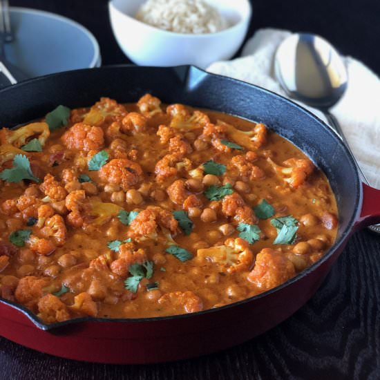 Chickpea Cauliflower Tikka Masala
