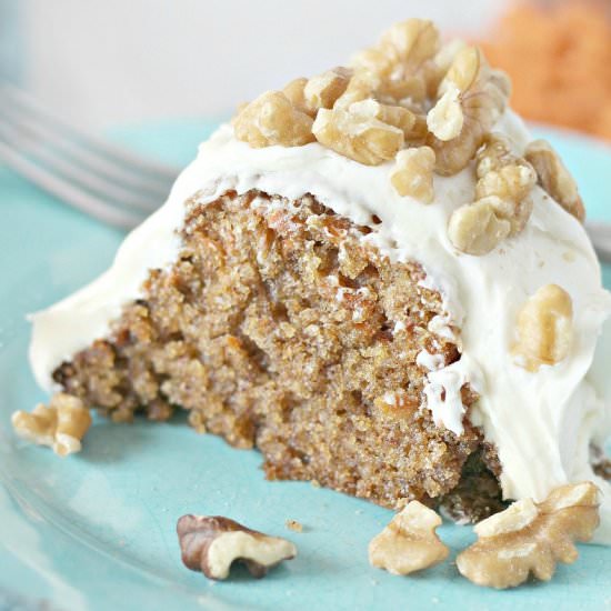 Super Moist Walnut Carrot Cake