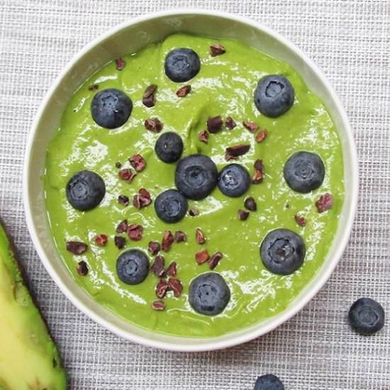 Vegan Avocado Banana Green Smoothie