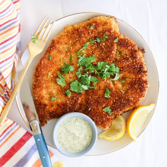 Chicken Shawarma Schnitzel