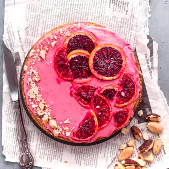Brazilian Nut Blood Orange Cake