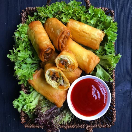 Beef Egg Rolls