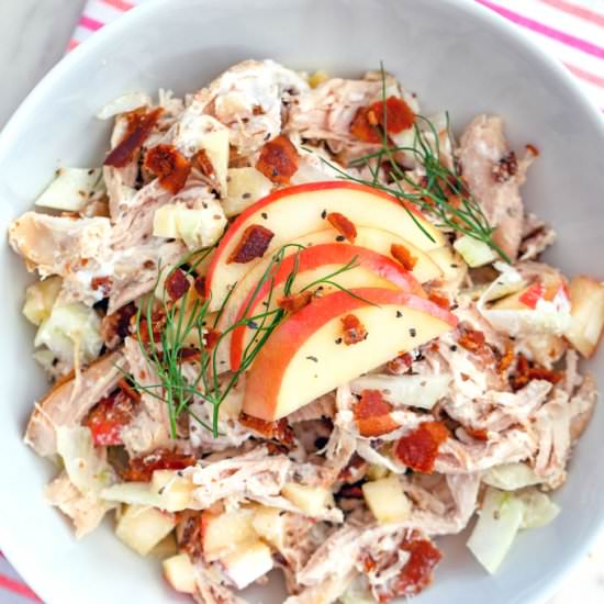 Apple, Fennel, Bacon Chicken Salad