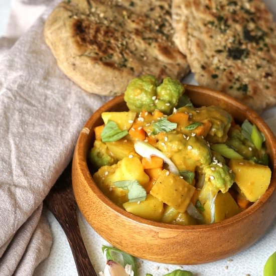 Vegan Green Cauliflower Curry