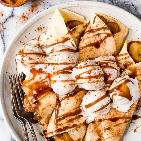 Banana Foster Crepes