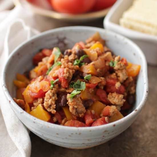 Turkey Chili For One
