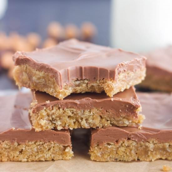 Glazed Peanut Butter Bars
