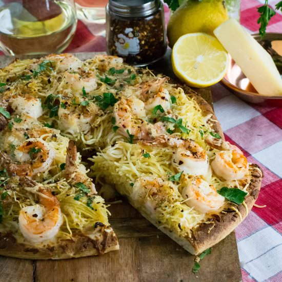 Shrimp Scampi Pizza